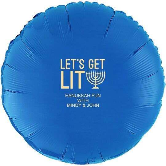 Let's Get Lit Mylar Balloons